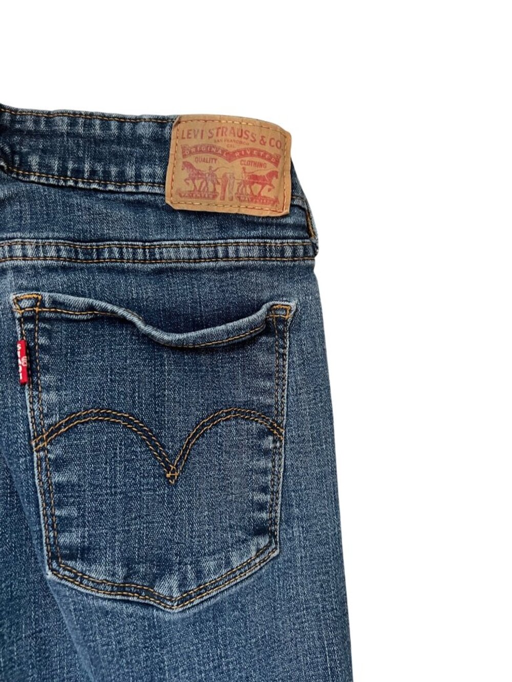 Levi's 711 Skinny Blue Jeans Women's Size 31 Classic Mid-Rise Dark Wash Denim